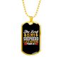 Lack Nothing Christian Necklace Stainless Steel or 18k Gold Dog Tag 24" Chain-Express Your Love Gifts