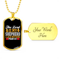 Lack Nothing Christian Necklace Stainless Steel or 18k Gold Dog Tag 24" Chain-Express Your Love Gifts