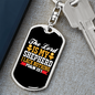 Lack Nothing Psalm 23:1 Keychain Stainless Steel or 18k Gold Dog Tag Keyring-Express Your Love Gifts