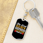 Lack Nothing Psalm 23:1 Keychain Stainless Steel or 18k Gold Dog Tag Keyring-Express Your Love Gifts