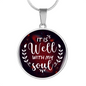 Lamentations My Soul Circle Pendant Stainless Steel or 18k Gold 18-22-Express Your Love Gifts