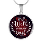 Lamentations My Soul Circle Pendant Stainless Steel or 18k Gold 18-22-Express Your Love Gifts
