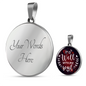 Lamentations My Soul Circle Pendant Stainless Steel or 18k Gold 18-22-Express Your Love Gifts