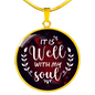 Lamentations My Soul Circle Pendant Stainless Steel or 18k Gold 18-22-Express Your Love Gifts