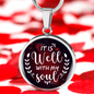 Lamentations My Soul Circle Pendant Stainless Steel or 18k Gold 18-22-Express Your Love Gifts