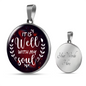 Lamentations My Soul Circle Pendant Stainless Steel or 18k Gold 18-22-Express Your Love Gifts