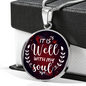 Lamentations My Soul Circle Pendant Stainless Steel or 18k Gold 18-22-Express Your Love Gifts