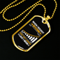 Last I Won Crypto Necklace Stainless Steel or 18k Gold Dog Tag 24" Chain-Express Your Love Gifts