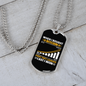 Last I Won Crypto Necklace Stainless Steel or 18k Gold Dog Tag 24" Chain-Express Your Love Gifts