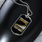 Last I Won Crypto Necklace Stainless Steel or 18k Gold Dog Tag 24" Chain-Express Your Love Gifts