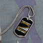 Last I Won Crypto Necklace Stainless Steel or 18k Gold Dog Tag 24" Chain-Express Your Love Gifts