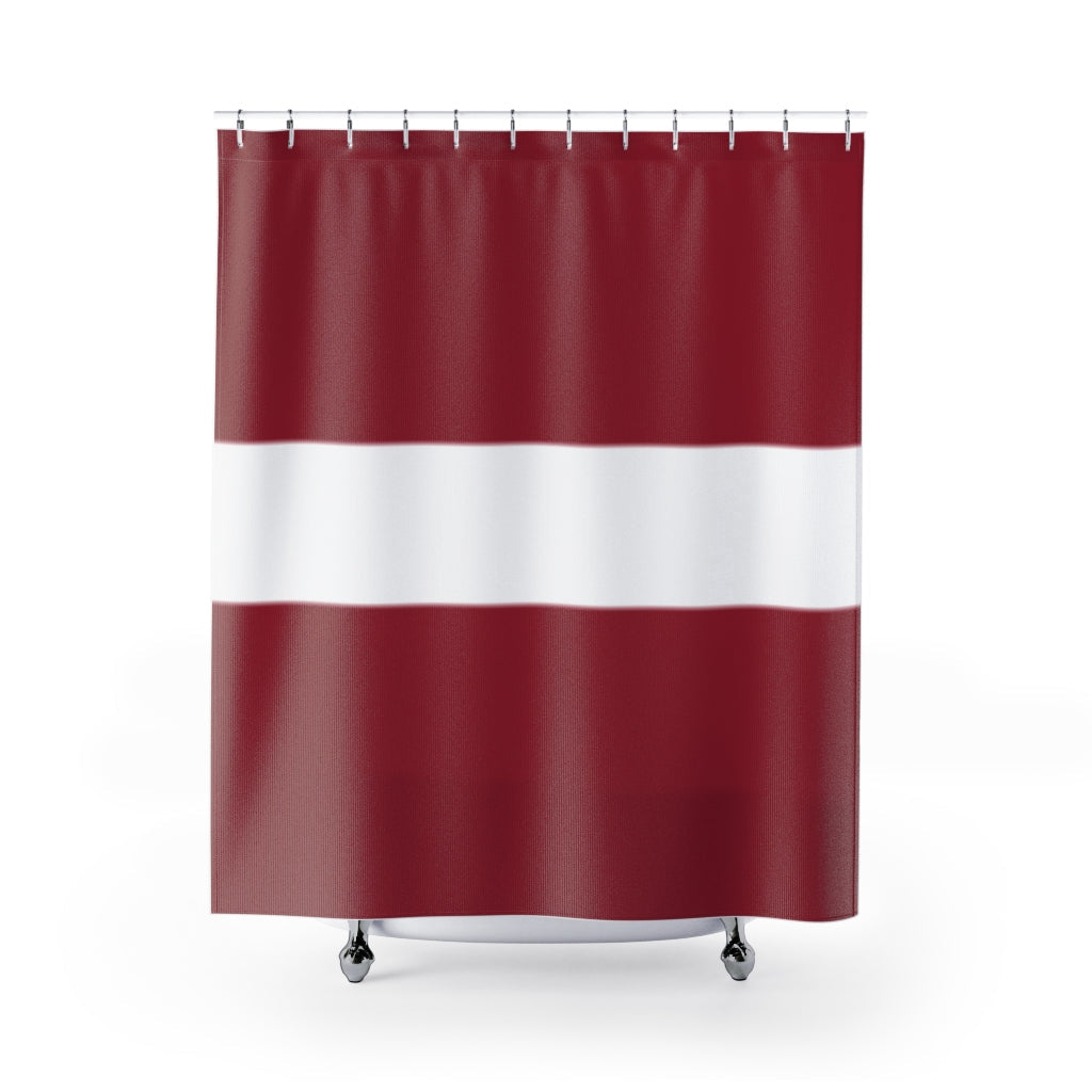 Latvia Flag Stylish Design 71" x 74" Elegant Waterproof Shower Curtain for a Spa-like Bathroom Paradise Exceptional Craftsmanship-Express Your Love Gifts