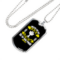 Lay Down Ones Life Christian Necklace Stainless Steel or 18k Gold Dog Tag 24" Chain-Express Your Love Gifts