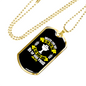 Lay Down Ones Life Christian Necklace Stainless Steel or 18k Gold Dog Tag 24" Chain-Express Your Love Gifts