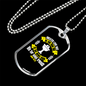 Lay Down Ones Life Christian Necklace Stainless Steel or 18k Gold Dog Tag 24" Chain-Express Your Love Gifts