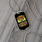 Leading Men Yellow Necklace Stainless Steel or 18k Gold Dog Tag 24" Chain-Express Your Love Gifts