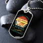 Learned From Dogs Blue Necklace Stainless Steel or 18k Gold Dog Tag 24" Chain-Express Your Love Gifts