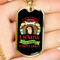 Learned From Dogs Dog House Necklace Stainless Steel or 18k Gold Dog Tag 24" Chain-Express Your Love Gifts