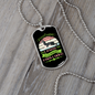 Learned From Dogs Green Necklace Stainless Steel or 18k Gold Dog Tag 24" Chain-Express Your Love Gifts
