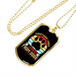 Learned From Dogs Paw Necklace Stainless Steel or 18k Gold Dog Tag 24" Chain-Express Your Love Gifts