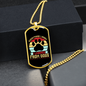 Learned From Dogs Paw Necklace Stainless Steel or 18k Gold Dog Tag 24" Chain-Express Your Love Gifts