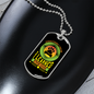 Learned From Dogs Paw Neon Necklace Stainless Steel or 18k Gold Dog Tag 24" Chain-Express Your Love Gifts