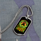 Learned From Dogs Paw Neon Necklace Stainless Steel or 18k Gold Dog Tag 24" Chain-Express Your Love Gifts