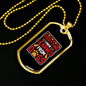Learned From Dogs Paws Necklace Stainless Steel or 18k Gold Dog Tag 24" Chain-Express Your Love Gifts