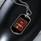 Learned From Dogs Paws Necklace Stainless Steel or 18k Gold Dog Tag 24" Chain-Express Your Love Gifts