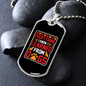 Learned From Dogs Paws Necklace Stainless Steel or 18k Gold Dog Tag 24" Chain-Express Your Love Gifts