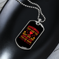 Learned From Dogs Red Necklace Stainless Steel or 18k Gold Dog Tag 24" Chain-Express Your Love Gifts
