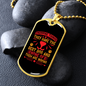 Learned From Dogs Red Necklace Stainless Steel or 18k Gold Dog Tag 24" Chain-Express Your Love Gifts
