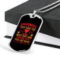 Learned From Dogs Red Necklace Stainless Steel or 18k Gold Dog Tag 24" Chain-Express Your Love Gifts