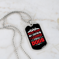 Learned From Dogs White Red Necklace Stainless Steel or 18k Gold Dog Tag 24" Chain-Express Your Love Gifts