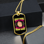 Learned From Dogs Yellow Pink Necklace Stainless Steel or 18k Gold Dog Tag 24" Chain-Express Your Love Gifts