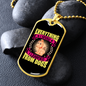 Learned From Dogs Yellow Pink Necklace Stainless Steel or 18k Gold Dog Tag 24" Chain-Express Your Love Gifts