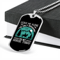 Leave Me Alone to My Horse Horse Necklace Stainless Steel or 18k Gold Dog Tag 24" Chain-Express Your Love Gifts