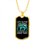 Leave Me Alone to My Horse Horse Necklace Stainless Steel or 18k Gold Dog Tag 24" Chain-Express Your Love Gifts