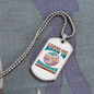 Legend Are Born in Aquarius Zodiac Necklace Stainless Steel or 18k Gold Dog Tag 24" Chain-Express Your Love Gifts