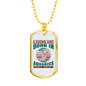 Legend Are Born in Aquarius Zodiac Necklace Stainless Steel or 18k Gold Dog Tag 24" Chain-Express Your Love Gifts