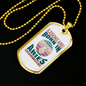 Legend Are Born in Aries Zodiac Necklace Stainless Steel or 18k Gold Dog Tag 24" Chain-Express Your Love Gifts