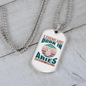 Legend Are Born in Aries Zodiac Necklace Stainless Steel or 18k Gold Dog Tag 24" Chain-Express Your Love Gifts