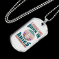 Legend Are Born in Aries Zodiac Necklace Stainless Steel or 18k Gold Dog Tag 24" Chain-Express Your Love Gifts