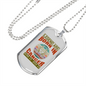 Legend Are Born in Cancer Zodiac Necklace Stainless Steel or 18k Gold Dog Tag 24" Chain-Express Your Love Gifts