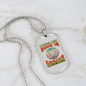 Legend Are Born in Cancer Zodiac Necklace Stainless Steel or 18k Gold Dog Tag 24" Chain-Express Your Love Gifts
