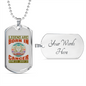 Legend Are Born in Cancer Zodiac Necklace Stainless Steel or 18k Gold Dog Tag 24" Chain-Express Your Love Gifts