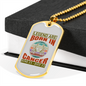 Legend Are Born in Cancer Zodiac Necklace Stainless Steel or 18k Gold Dog Tag 24" Chain-Express Your Love Gifts