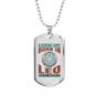 Legend Are Born in Leo Zodiac Necklace Stainless Steel or 18k Gold Dog Tag 24" Chain-Express Your Love Gifts