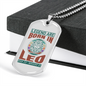 Legend Are Born in Leo Zodiac Necklace Stainless Steel or 18k Gold Dog Tag 24" Chain-Express Your Love Gifts