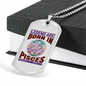Legend Are Born in Pisces Zodiac Necklace Stainless Steel or 18k Gold Dog Tag 24" Chain-Express Your Love Gifts